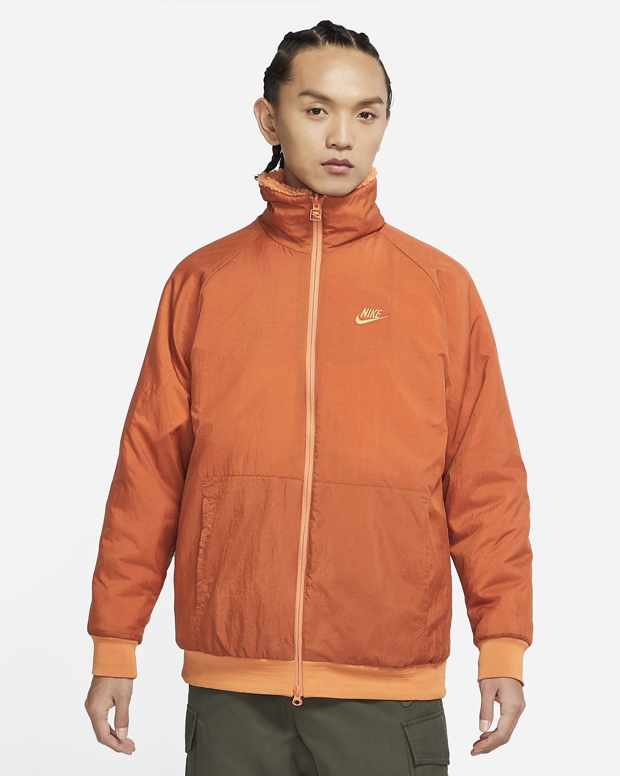 nike sportswear swoosh 男子全长拉链开襟双面穿夹克-耐克(nike)中国