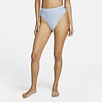 Cueca De Bikini Recortada De Cintura Subida Nike Swim Para Mulher Nike Pt