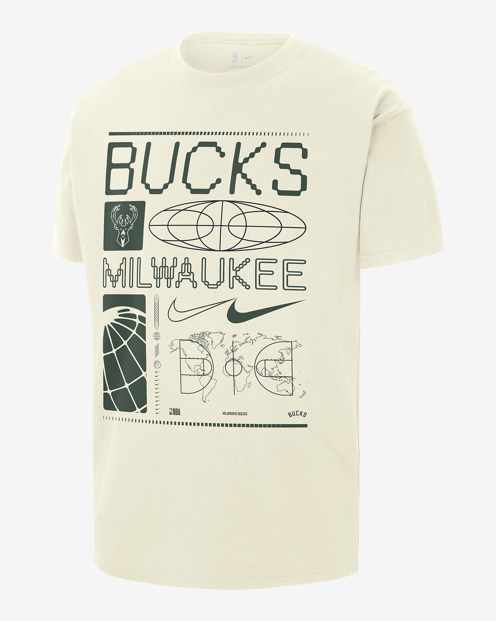 Milwaukee Bucks Men S Nike NBA Max90 T Shirt Nike ZA