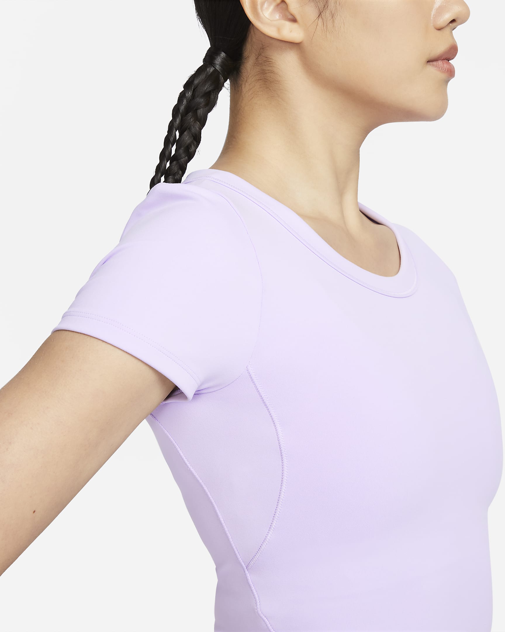 Nike One Fitted Women S Dri Fit Short Sleeve Cropped Top Nike Id