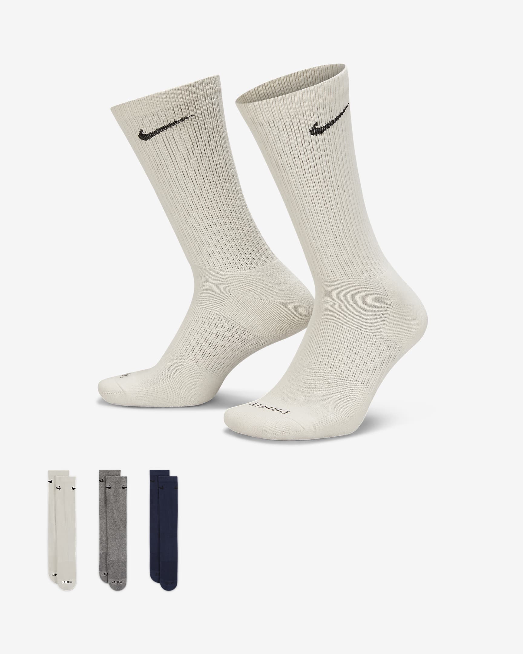 Chaussettes De Training Mi Mollet Nike Everyday Plus Cushioned