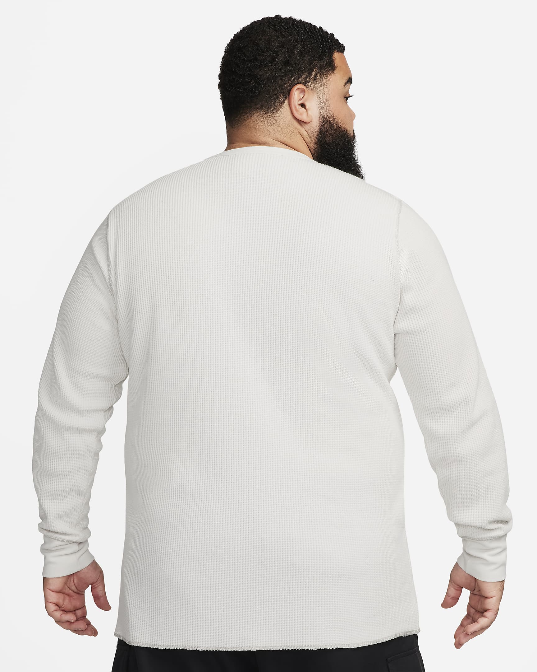 Nike Life Men S Long Sleeve Heavyweight Waffle Top Nike