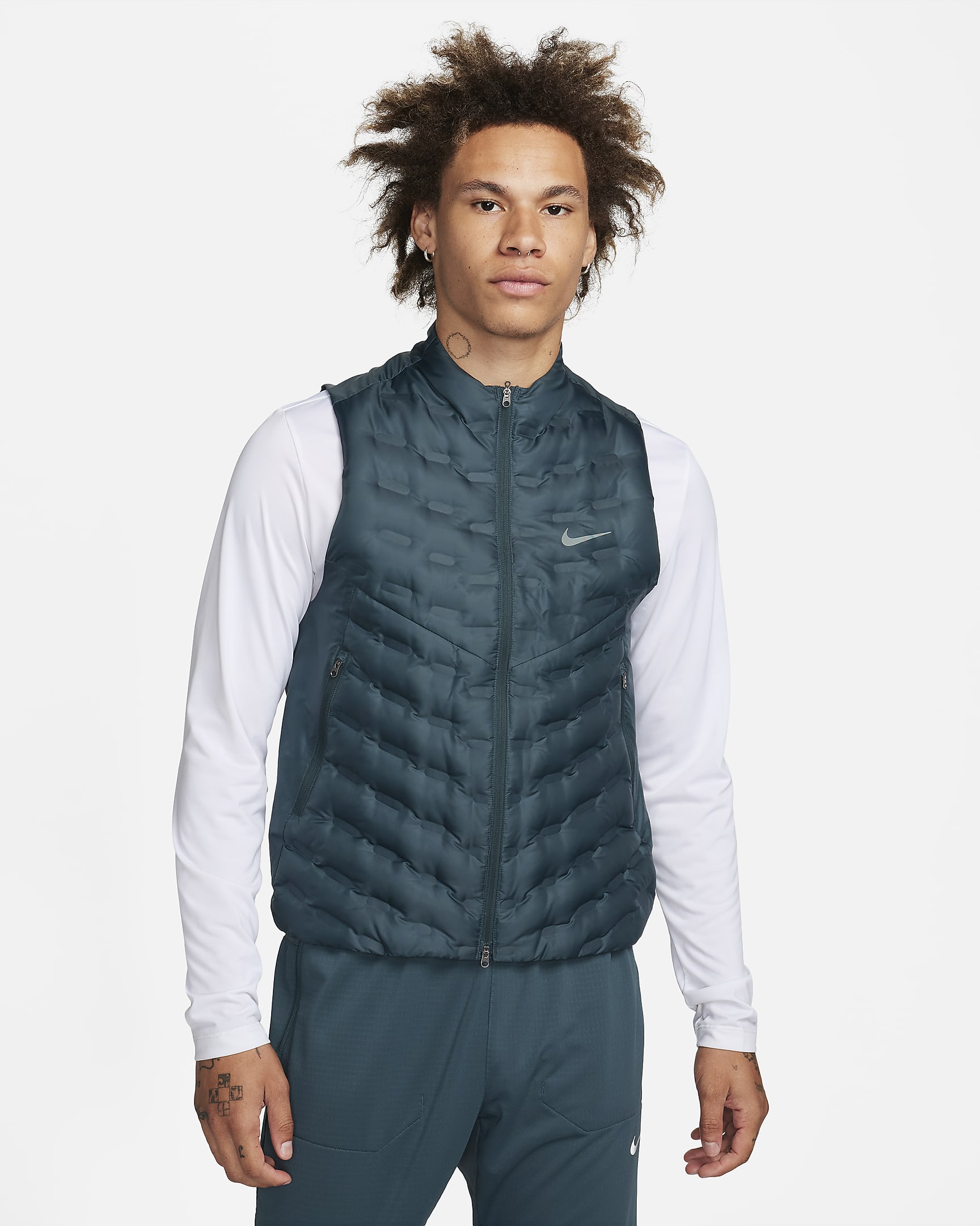 Nike Therma Fit Adv Repel Aeroloft Men S Down Running Gilet Nike Fi