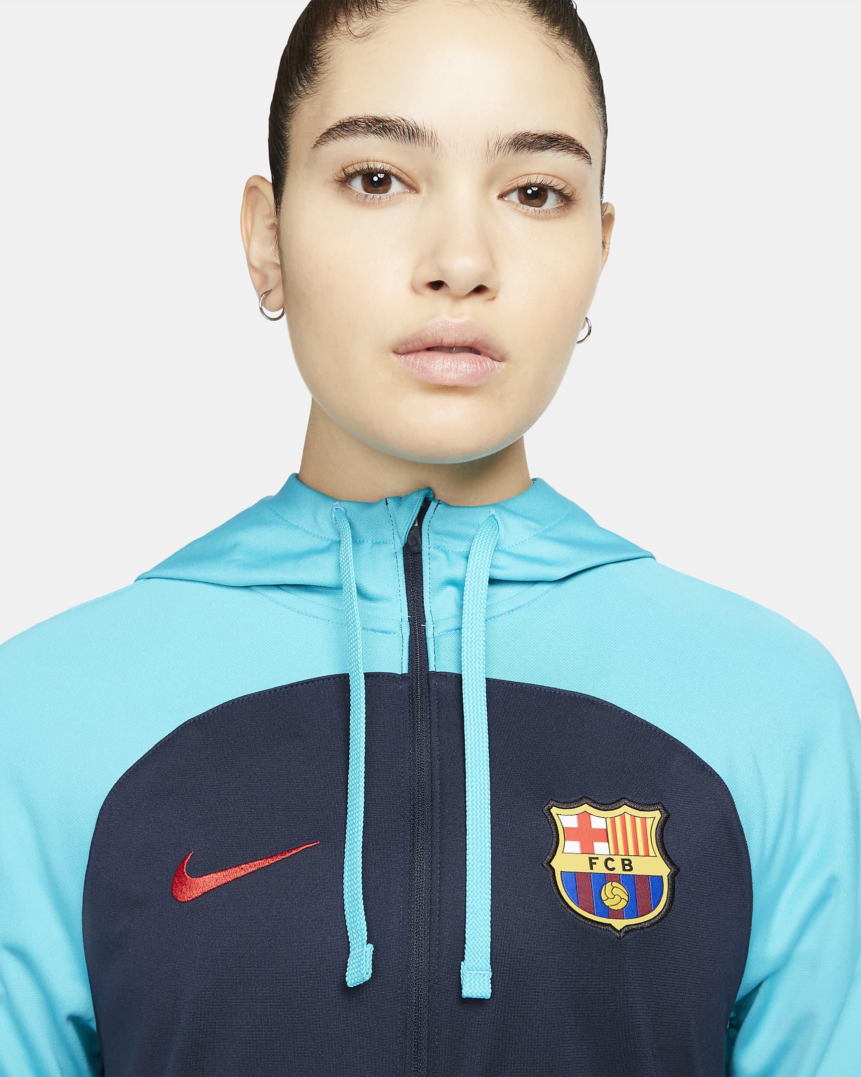 F C Barcelona Strike Women S Nike Dri FIT Knit Football Tracksuit Nike NZ