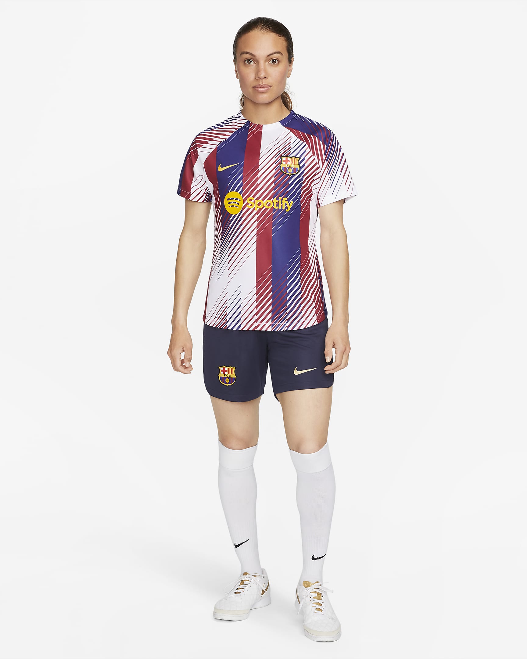 F C Barcelona Academy Pro Women S Nike Dri Fit Pre Match Football Top