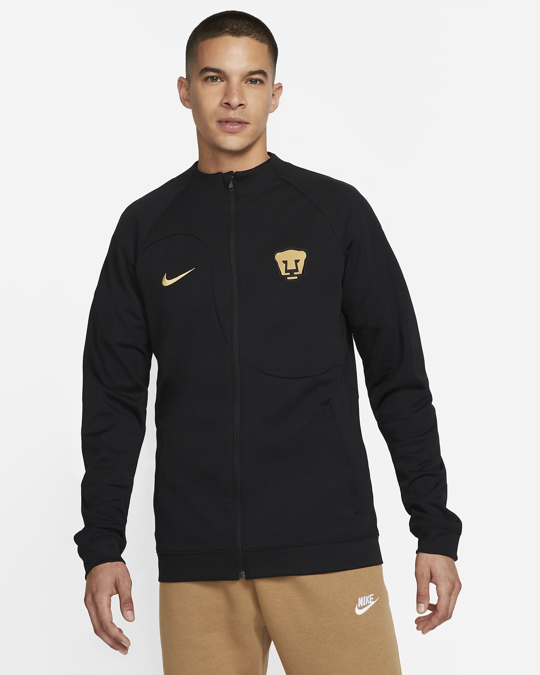 Veste De Football Zip Nike Dri Fit Pumas Academy Pro Anthem Pour