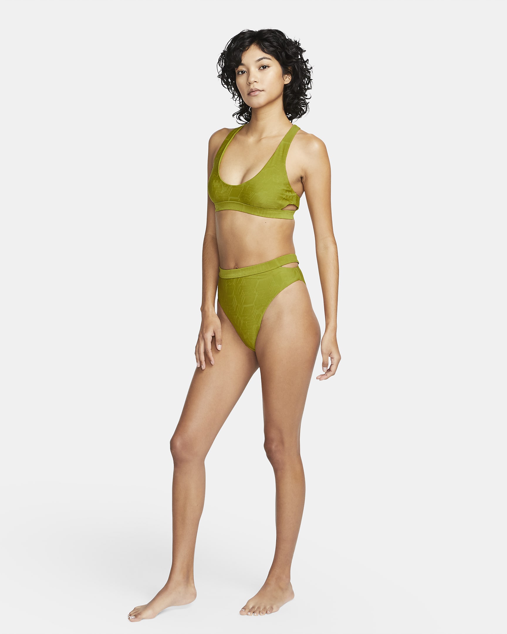 Nike Swim Women S Cut Out High Waisted Bikini Bottoms Nike Uk