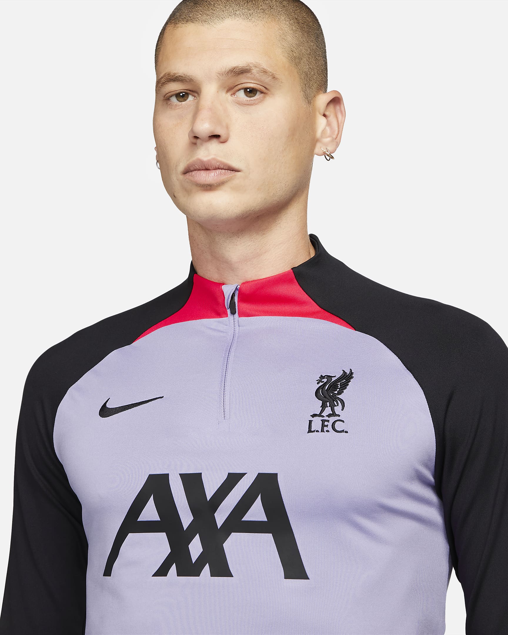 Haut D Entra Nement De Football En Maille Nike Dri Fit Liverpool Fc