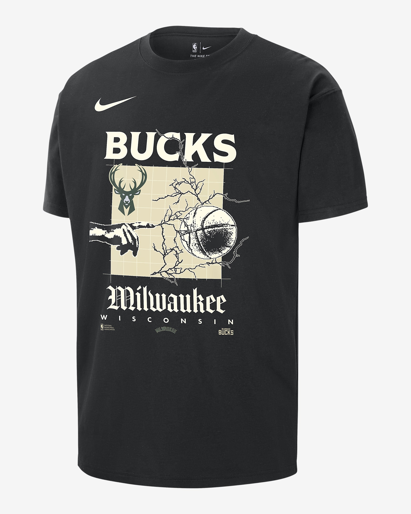 Milwaukee Bucks Courtside Men S Nike Nba Max T Shirt Nike Be