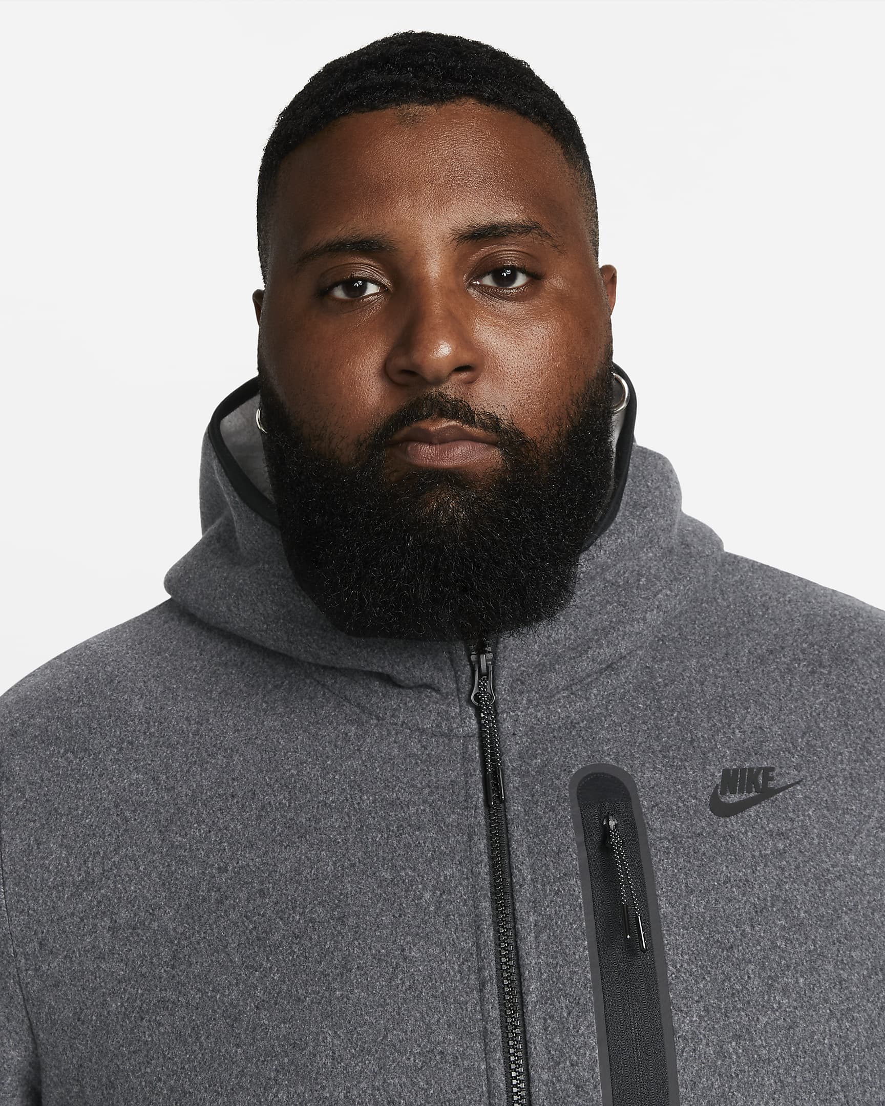 Sweat d hiver à capuche et zip Nike Sportswear Tech Fleece pour homme