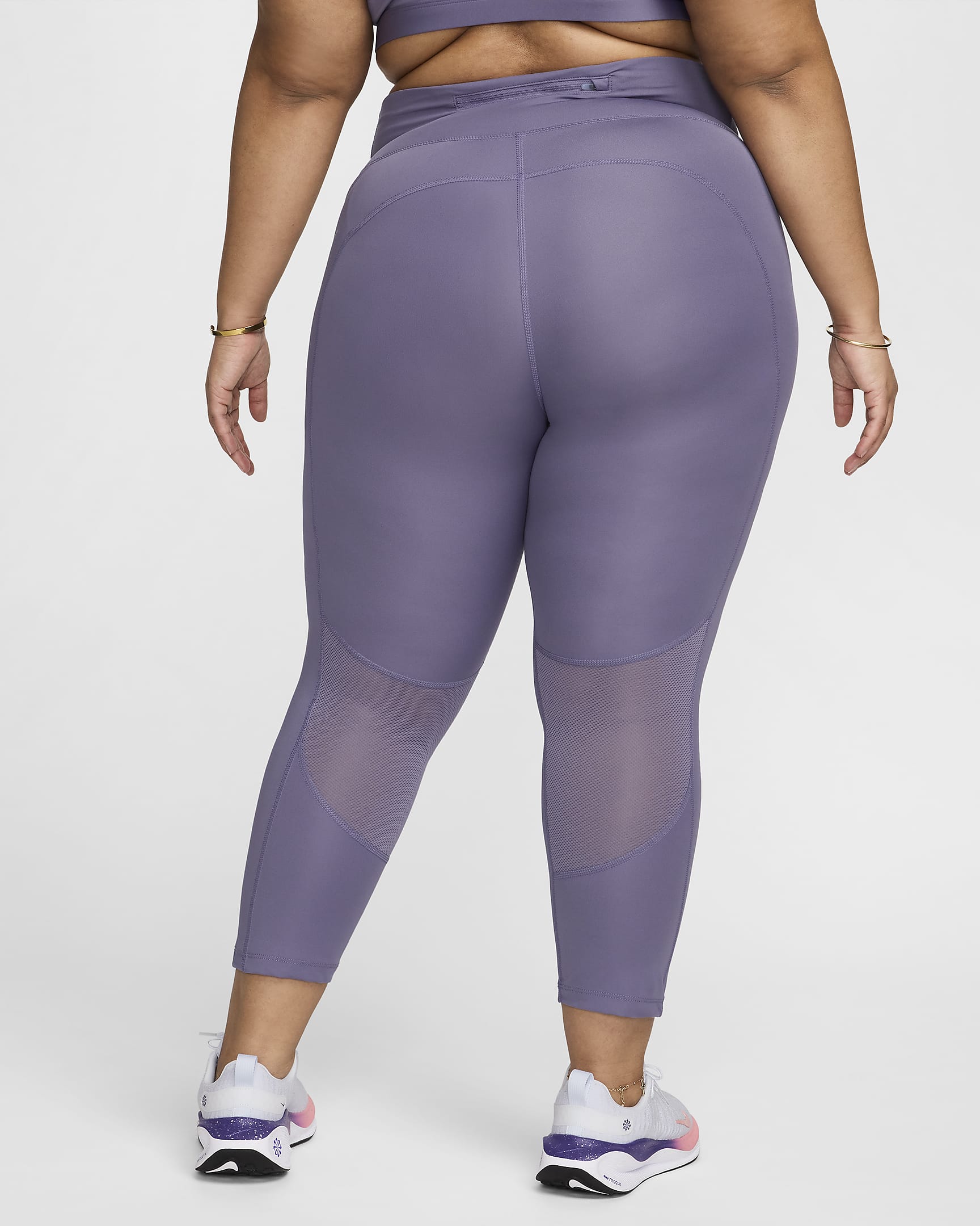 Nike Fast Women S Mid Rise Crop Running Leggings Plus Size Nike IE