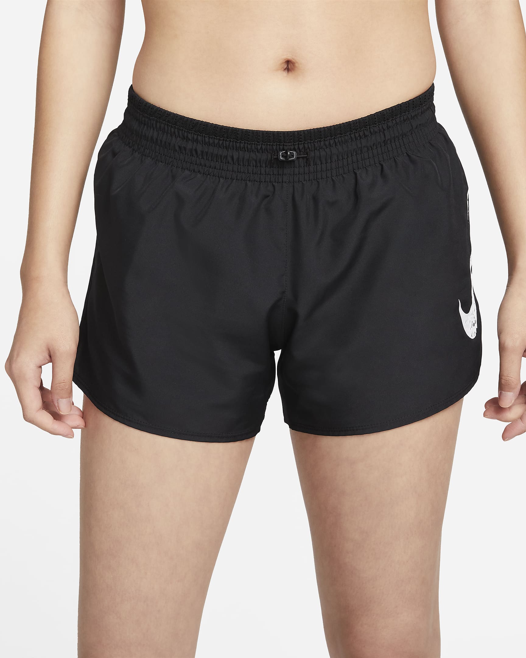 Nike Dri FIT Swoosh Run Women S Mid Rise Brief Lined Running Shorts