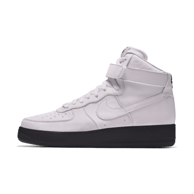 Personalizowane buty męskie Nike Air Force 1 High By You - Biel