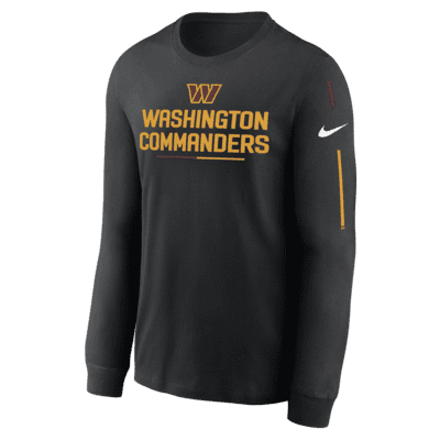 Playera De Manga Larga Para Hombre Nike Team Slogan NFL Washington