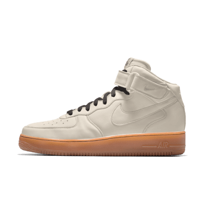 фото Кроссовки с индивидуальным дизайном nike air force 1 mid by you - белый