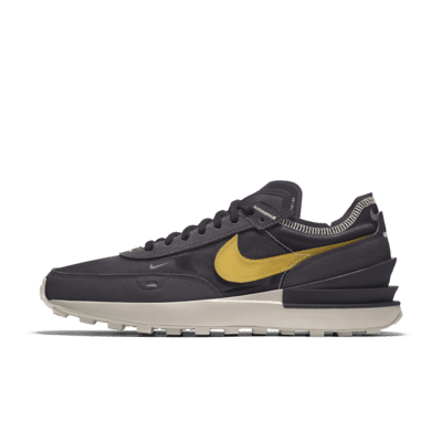 фото Кроссовки с индивидуальным дизайном nike waffle 1 by you - черный