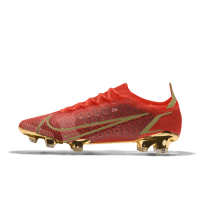 Specialdesignad fotbollssko Nike Mercurial Vapor 14 Elite By You - Röd