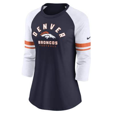 Playera De Manga De Para Mujer Nike Fashion Nfl Denver Broncos