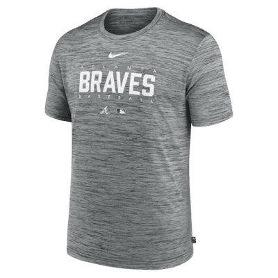 Playera Para Hombre Nike Dri FIT Velocity Practice MLB Atlanta Braves