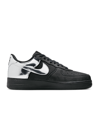 Air Force 1 Low Black And Metallic Silver HF2885 001 Release Date