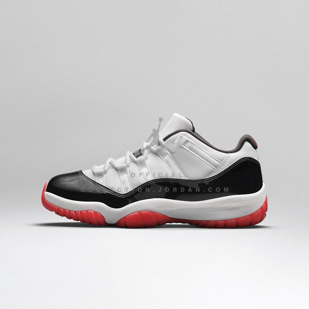 air jordan 11 white black red -