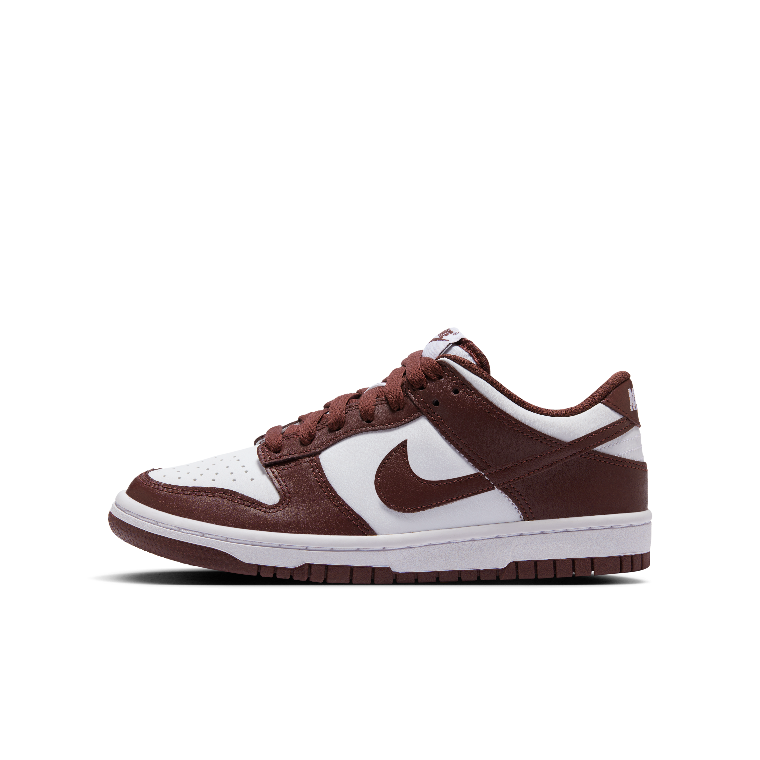 Nike Dunk Low Shoes White/Gym red/Redwood, EU 38