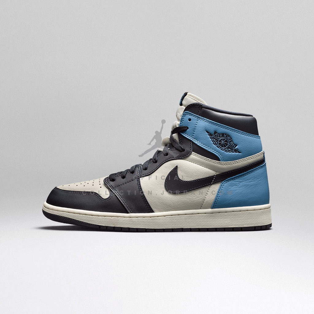 Air Jordan 1 Retro High OG 555088-140 Sail Obsidian University Blue â Newly Jordans
