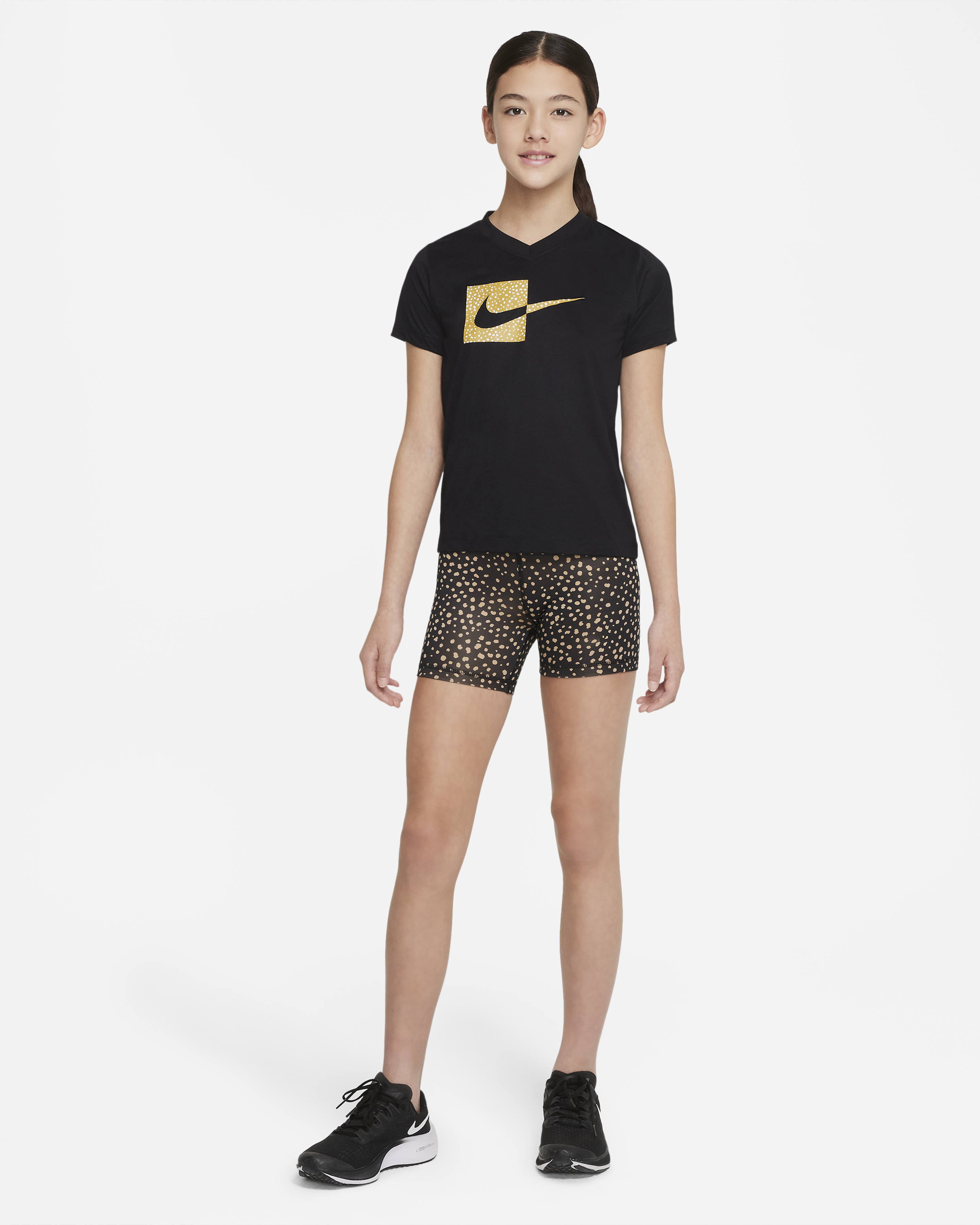 Nike Dri Fit Big Kids Girls V Neck T Shirt Les Terrasses Du Port