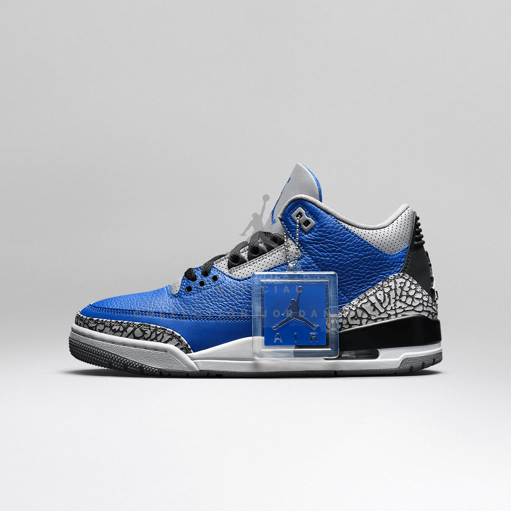 jordan 3 white valor blue