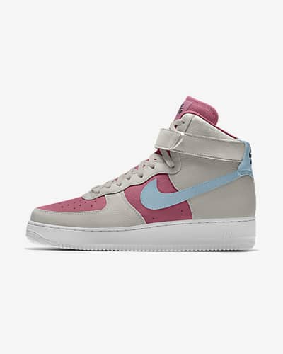 women's air force 1 hi sneaker in white & hot pink