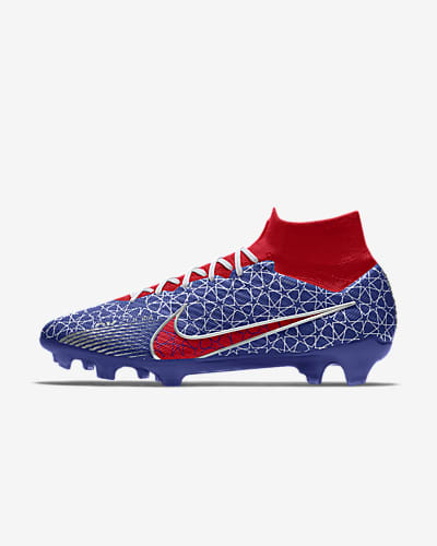 nike red and white boots