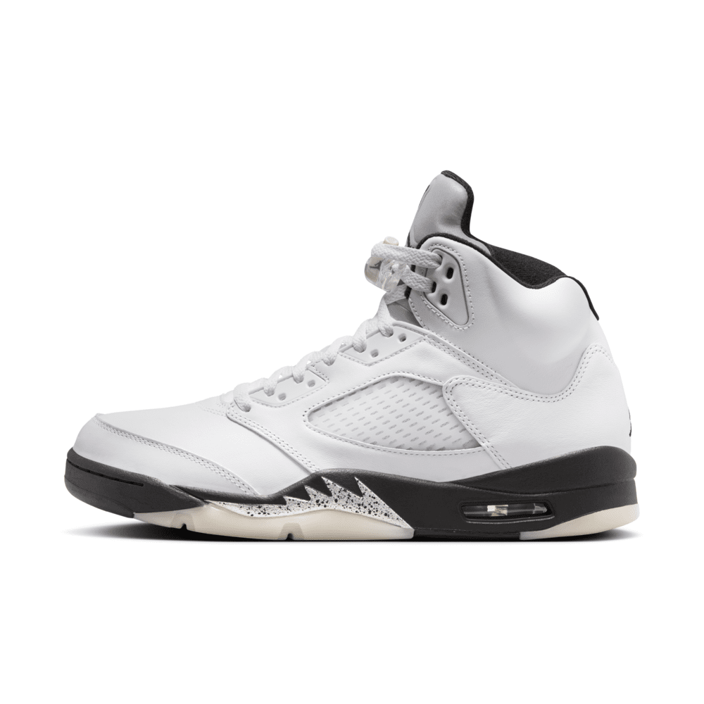 Air Jordan 5 Retro 'White and Black' Men's Shoes