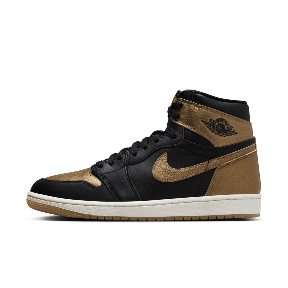 Air Jordan 1 Retro High OG 'Black and Gold' Men's Shoes