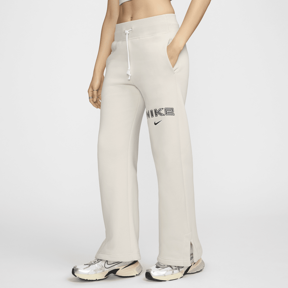 Nike Sportswear Phoenix Fleece Women's High-Waisted Wide-Leg Logo Trousers