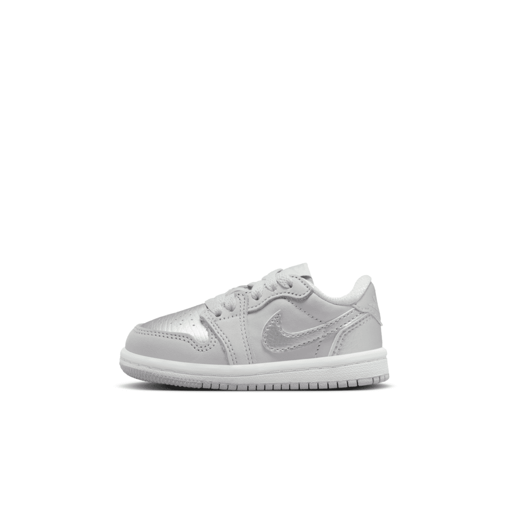 Jordan 1 Retro Low 'Silver' Baby & Toddler Shoes