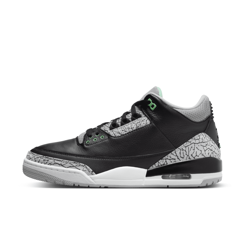 Air Jordan 3 Retro 'Green Glow' Men's Shoes