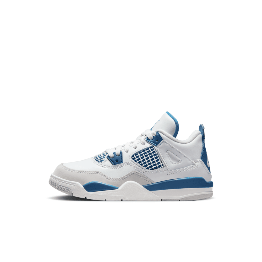 Jordan 4 Retro 'Industrial Blue' Younger Kids' Shoes