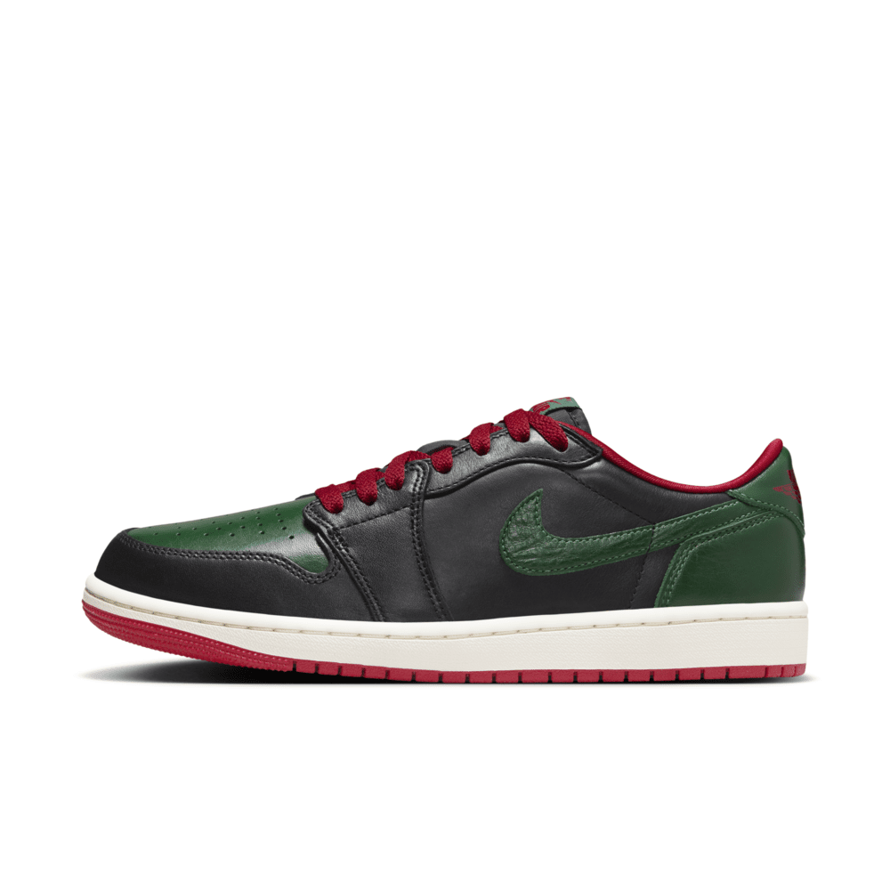 Air Jordan 1 Low OG 'Black/Gorge Green' Women's Shoes