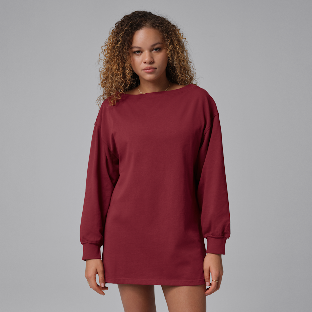 Jordan Flight Women's Dress In Burgundy