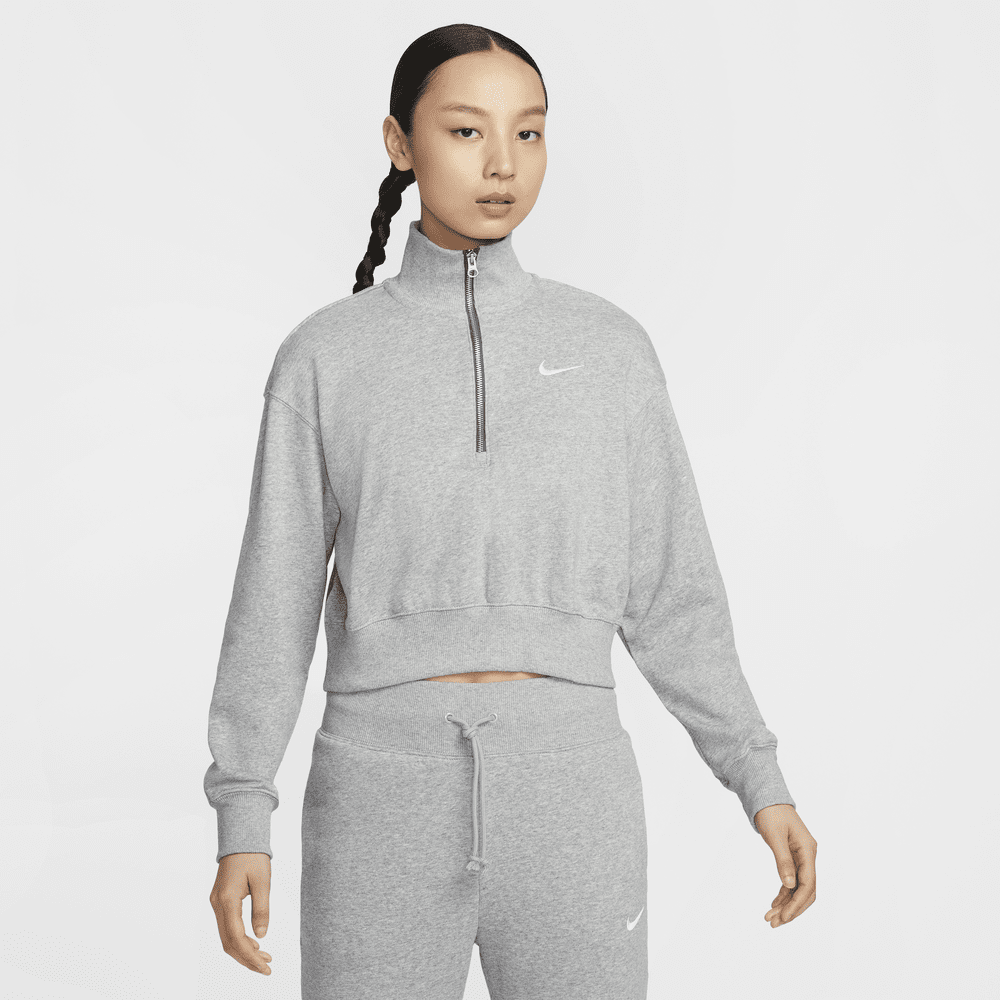 Nike Sportswear Phoenix Fleece Women's 1/4-Zip Cropped French Terry Sweatshirt