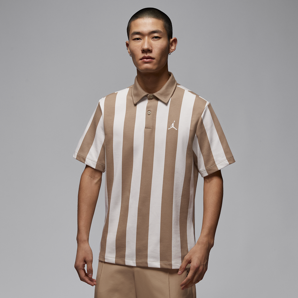 Jordan Sport Men's Dri-fit Printed Golf Polo Shirt In Brown