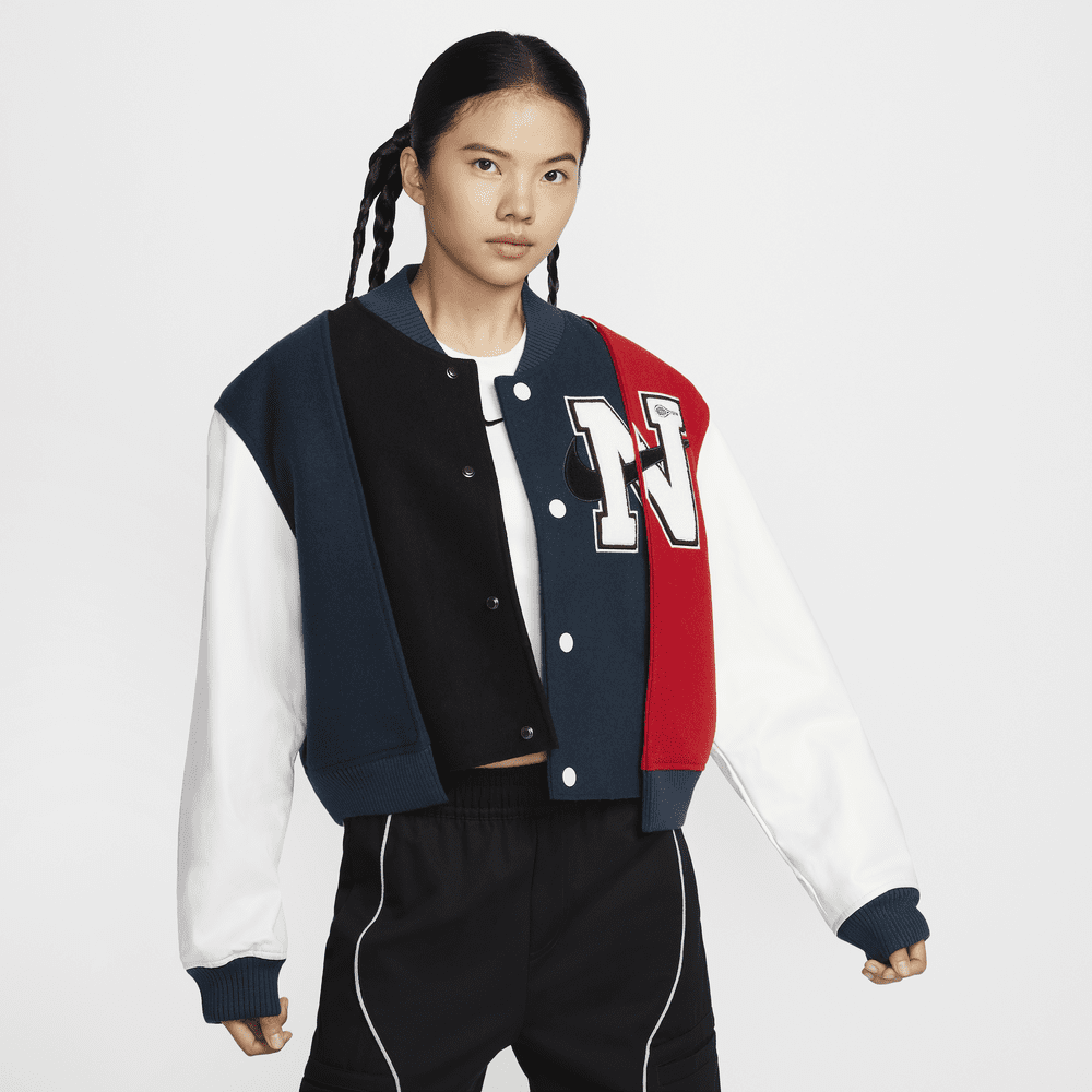 Nike Women by YOON Women's Oversized Varsity Jacket