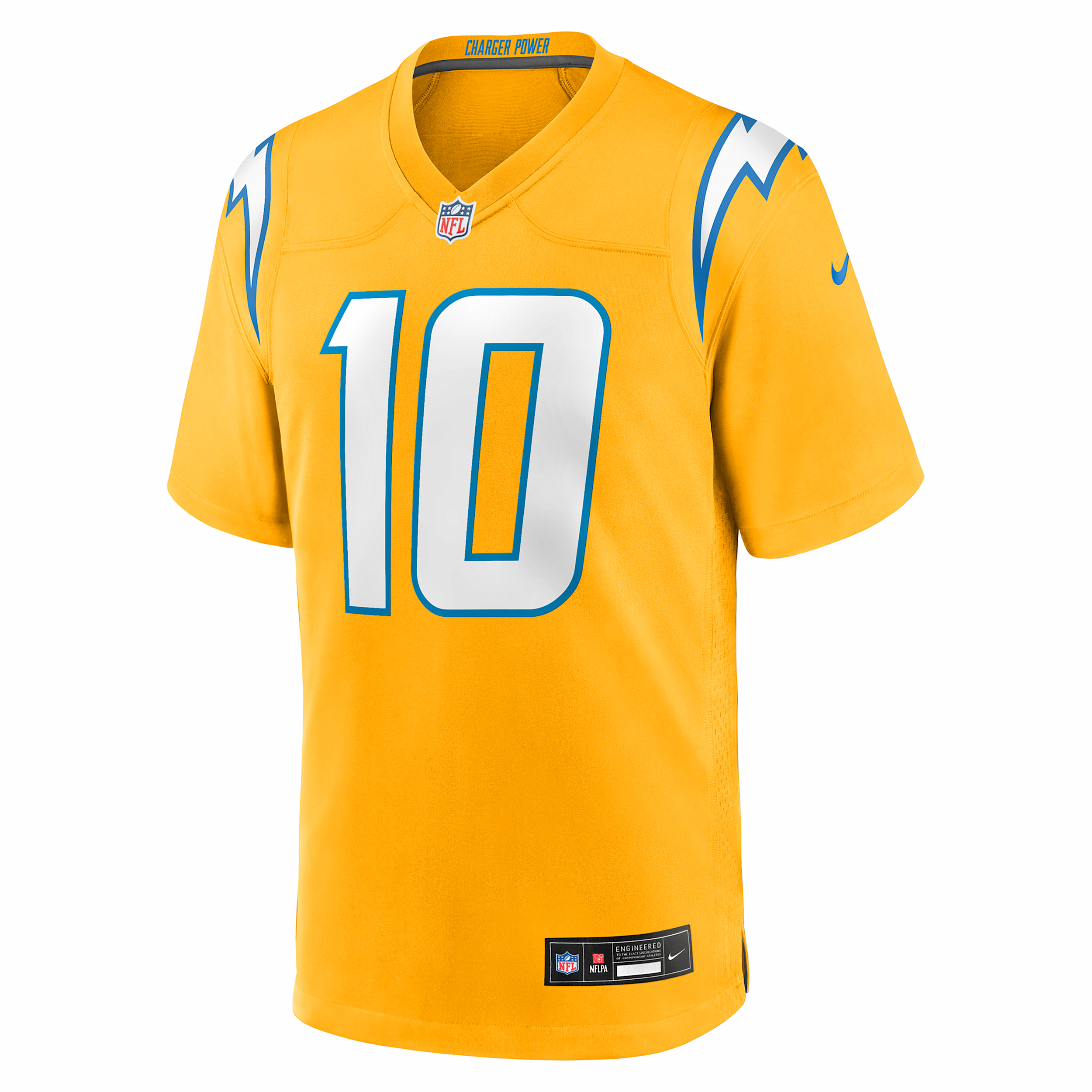 Nike Justin Herbert Los Angeles Chargers  Men's Nfl Game Jersey In Yellow