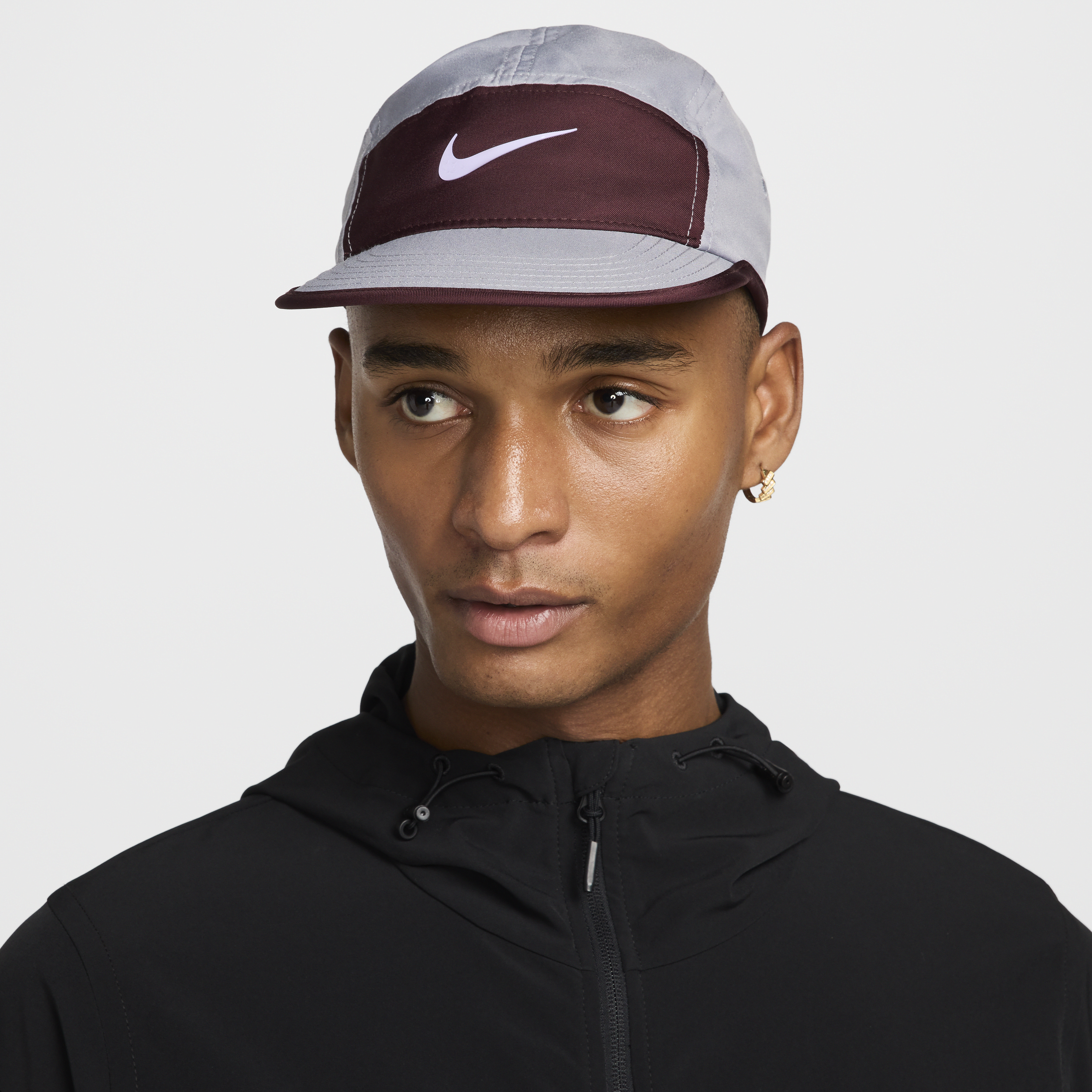 Shop Nike Unisex Dri-fit Fly Unstructured Swoosh Cap In Grey