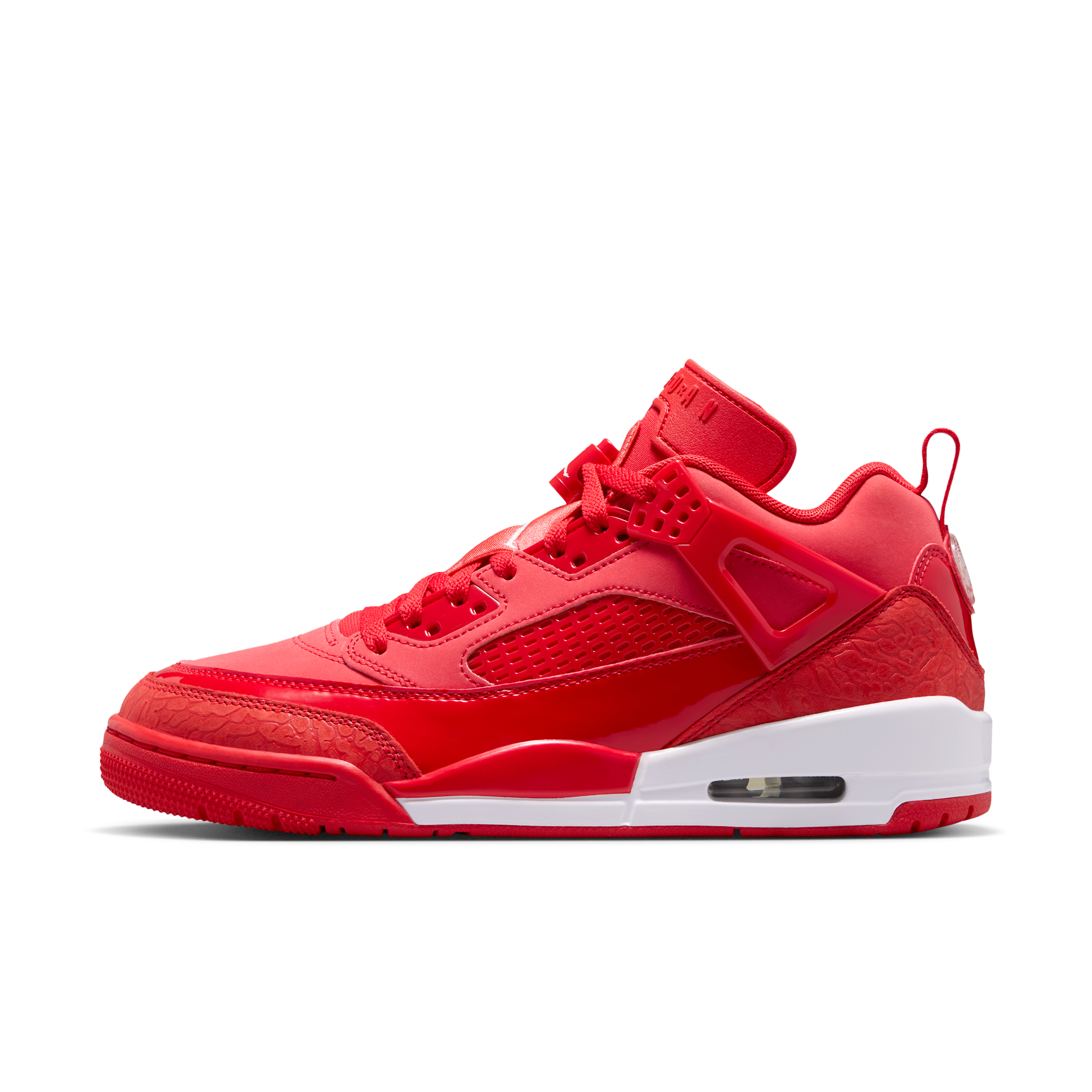 Jordan Women's Spizike Low Casual Shoes in University Red/Pink Foam/White Size: 12.0