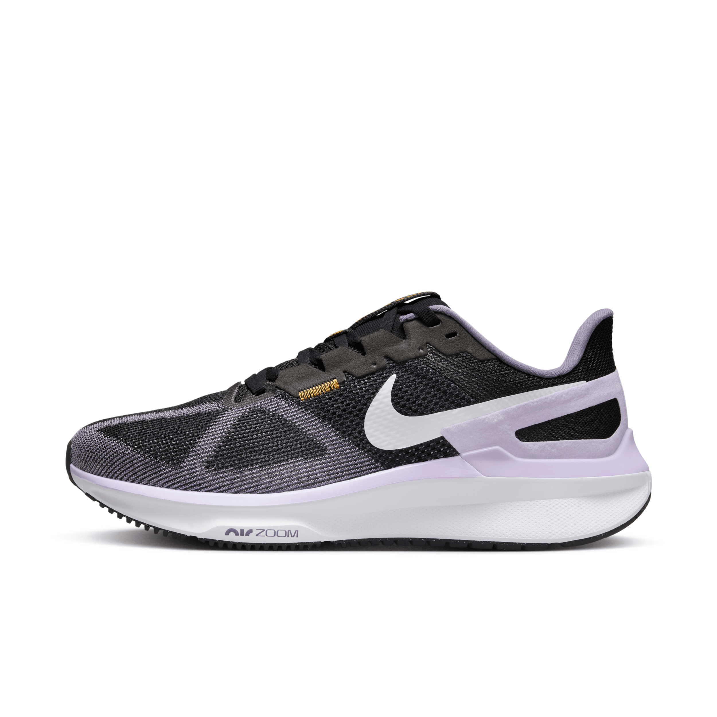 Shop Nike Women's Structure 25 Road Running Shoes (extra Wide) In Black