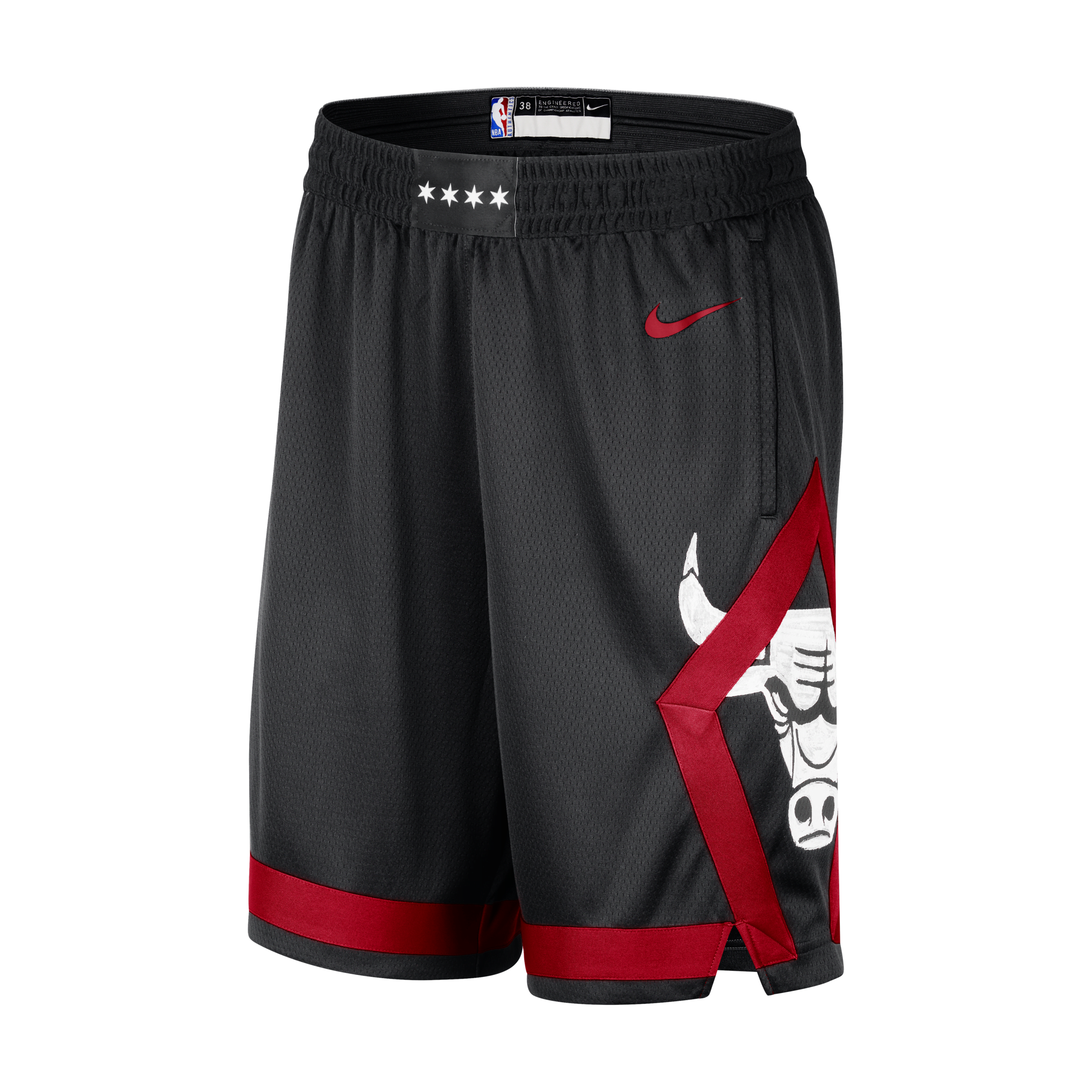 Shop Nike Chicago Bulls 2023/24 City Edition  Men's Dri-fit Nba Swingman Shorts In Black