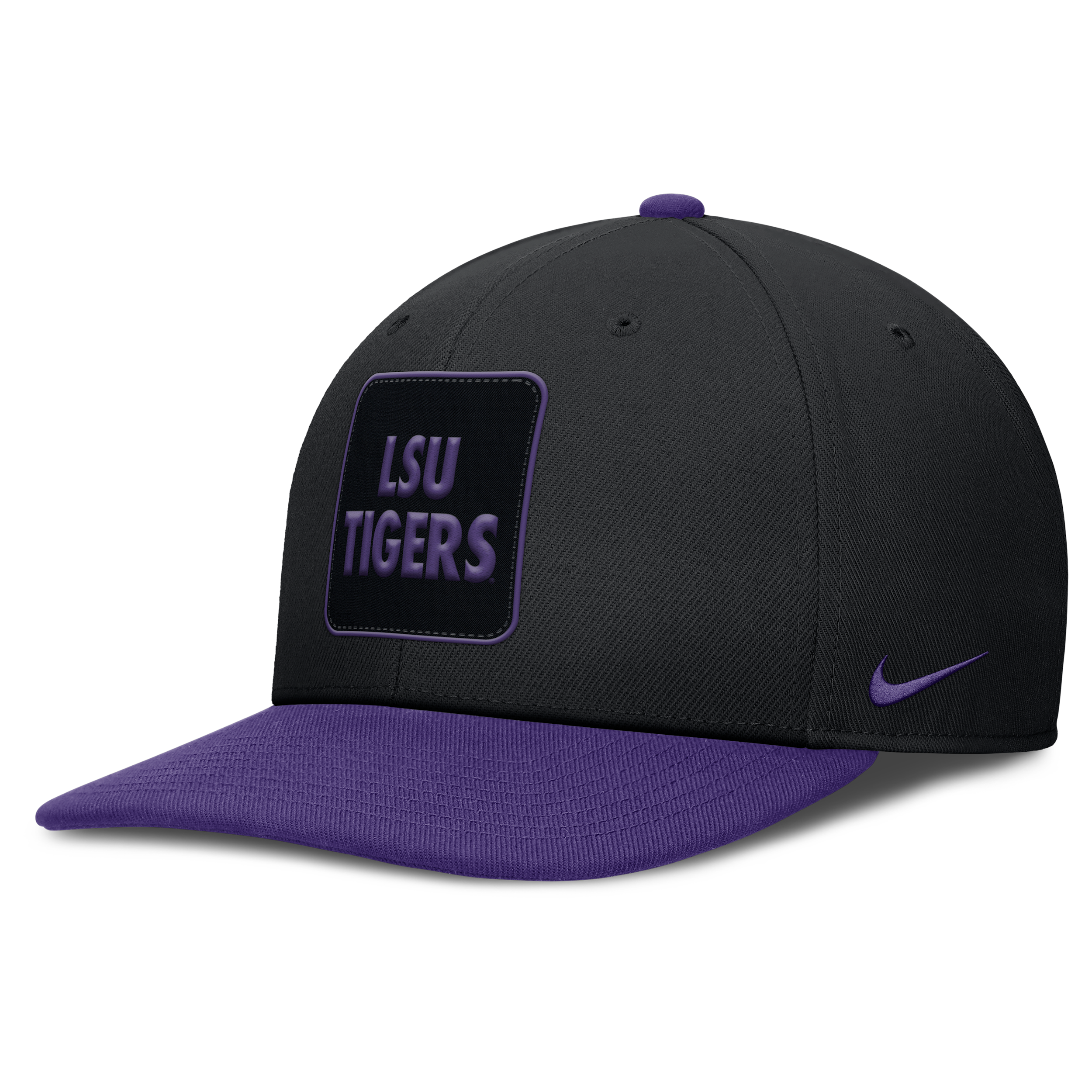 Nike Lsu Sideline Campus Local Pro  Men's Dri-fit College Adjustable Hat In Black