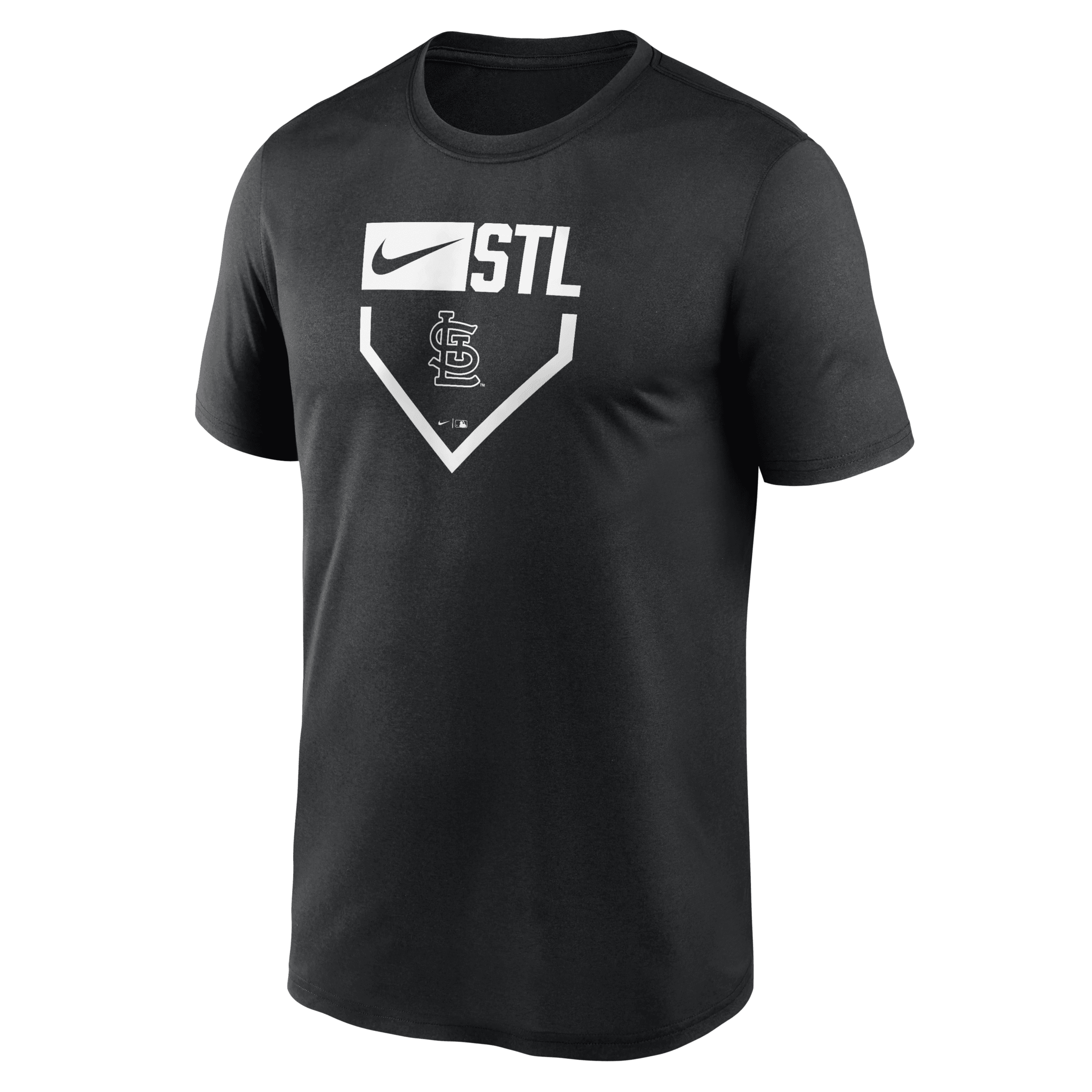 Nike Black St. Louis Cardinals Home Plate Icon Legend Performance T-shirt In Black