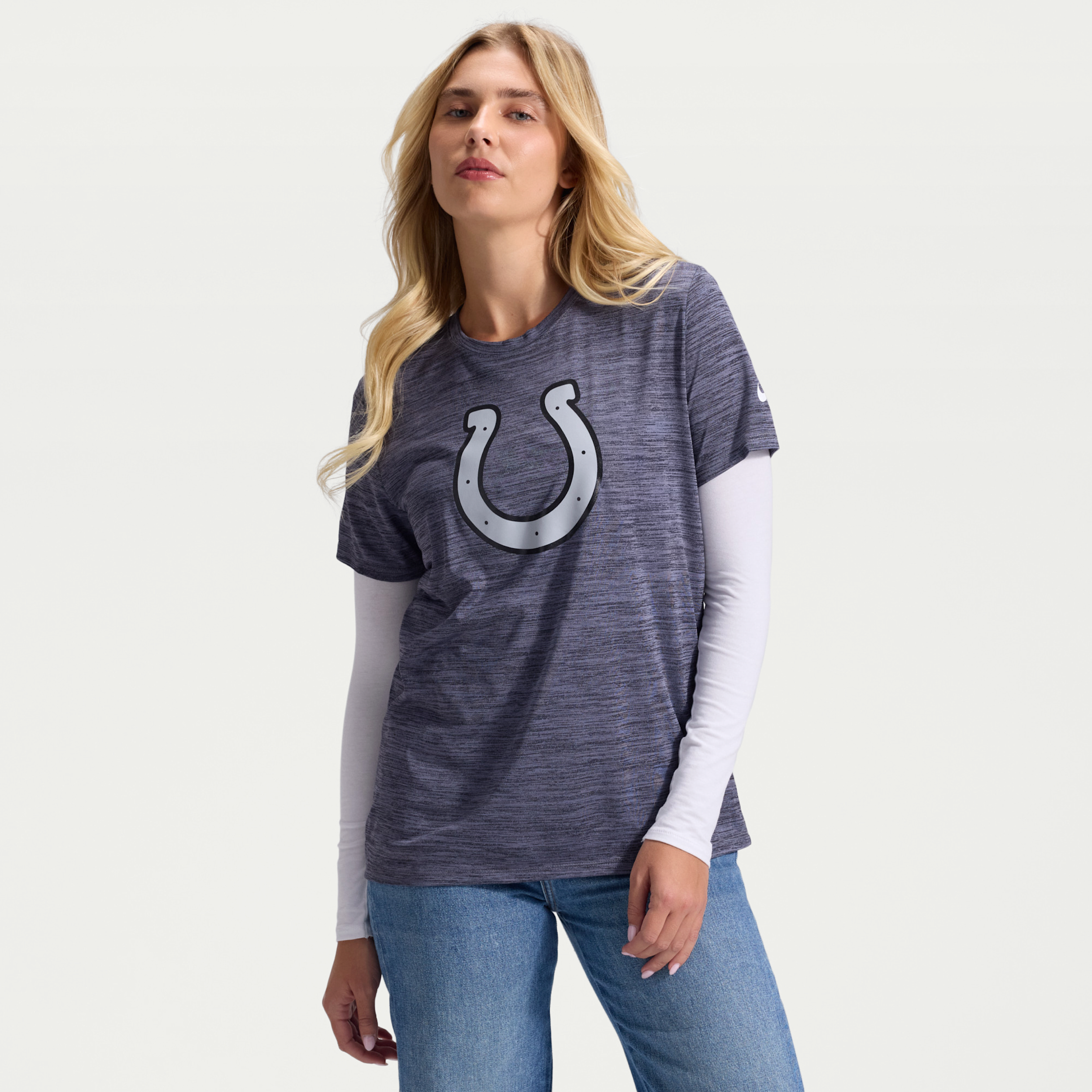 Indianapolis Colts Rivalries Collection Sideline Velocity Nike Women's Dri-FIT NFL T-Shirt in Black | 03EY00A98-B3C